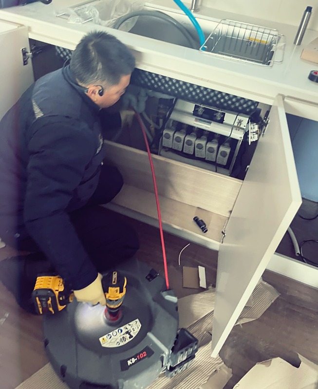 수지구싱크대막힘 하수구 청소 완료 사진